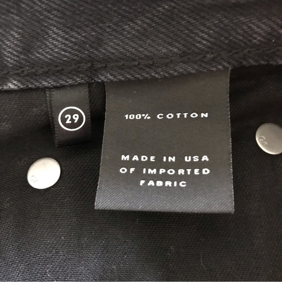 GRLFRND High Rise Chewed Hem Karolina Jeans in Excuse My French Sz 29 Button Fly - Picture 13 of 16